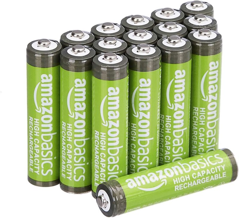 Amazon Basics 16-Pack Rechargeable AAA NiMH High-Capacity Batteries - $6.95 (49% off) at Amazon.com