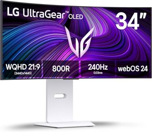 LG 34-inch Ultragear WQHD OLED Curved Gaming Monitor - 34GX90SA-W  at Amazon.com for $680.00Shipping Unknown