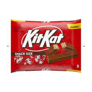 20.1 oz KIT KAT Milk Chocolate Wafer Snack Size, Candy Jumbo Bag  at Amazon.com for $4.89 Free Shipping for Prime Members